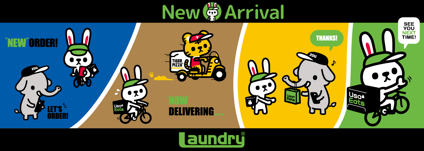 ENJOY DELIVERY arrive every day LAUNDRY