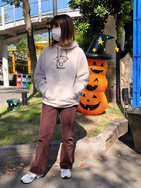 Sheepボアプルオーバーパーカー を使ったコーディネート コーディネート ランドリーtシャツ公式通販