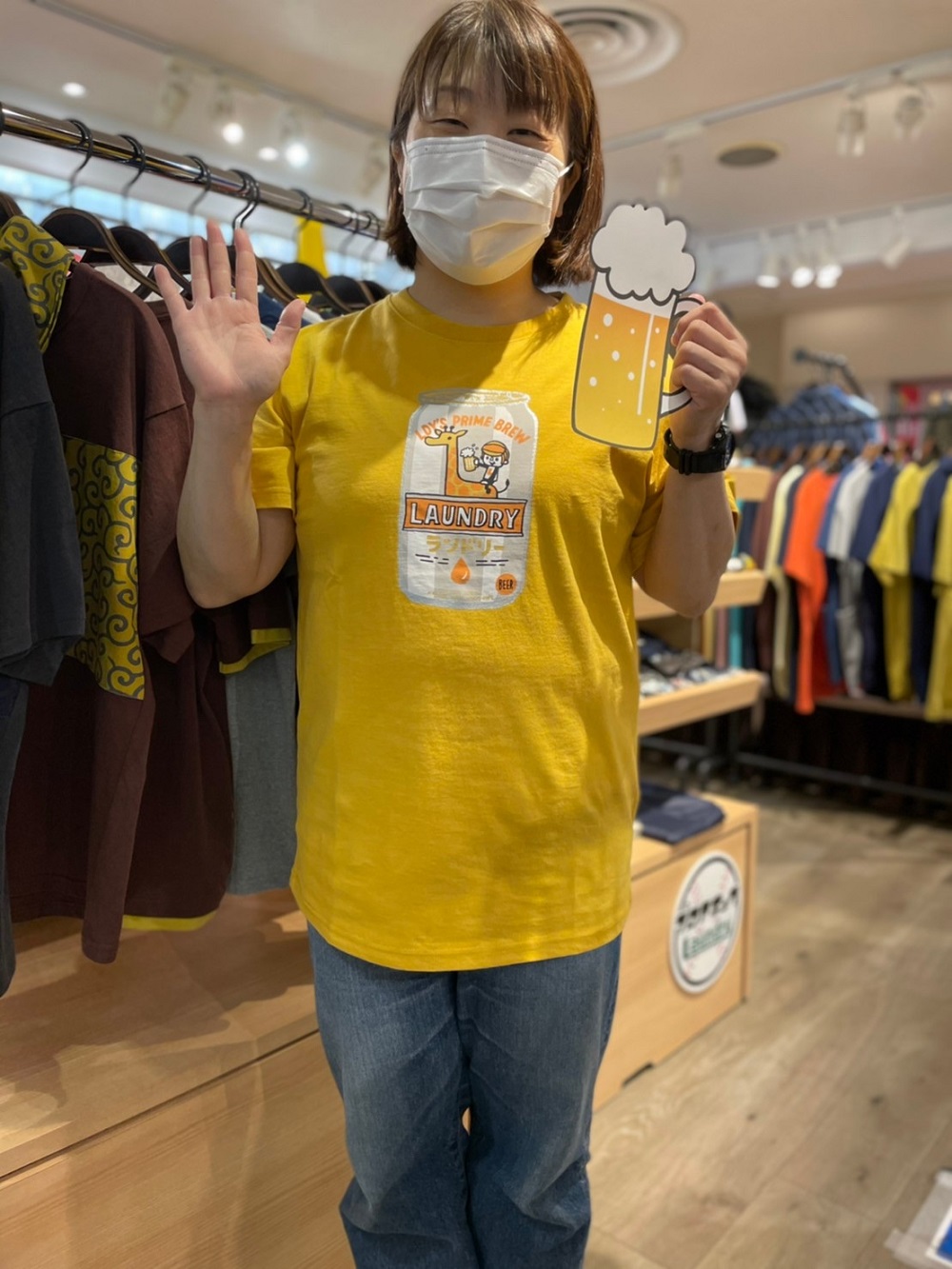 キリンビールtシャツ を使ったコーディネート コーディネート ランドリーtシャツ公式通販