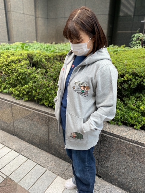 スヌーピーコラボzipパーカー を使ったコーディネート コーディネート ランドリーtシャツ公式通販