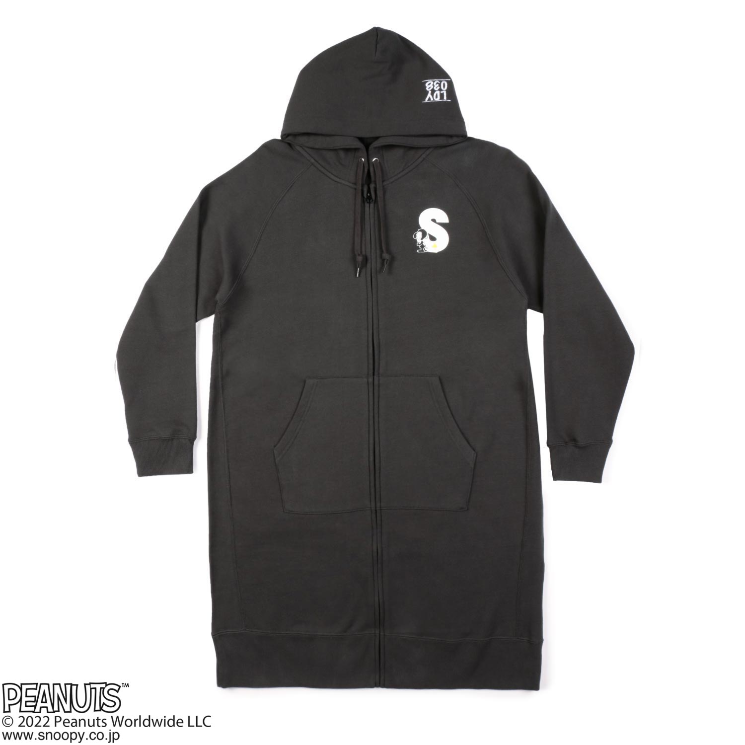 Peanutsコラボ Peeking Snoopy Zipパーカーワンピース ランドリーtシャツ公式通販