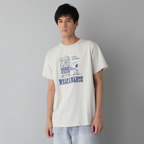 039】PEANUTSコラボ DENIM MIX THINK Tシャツ｜ランドリーTシャツ公式通販