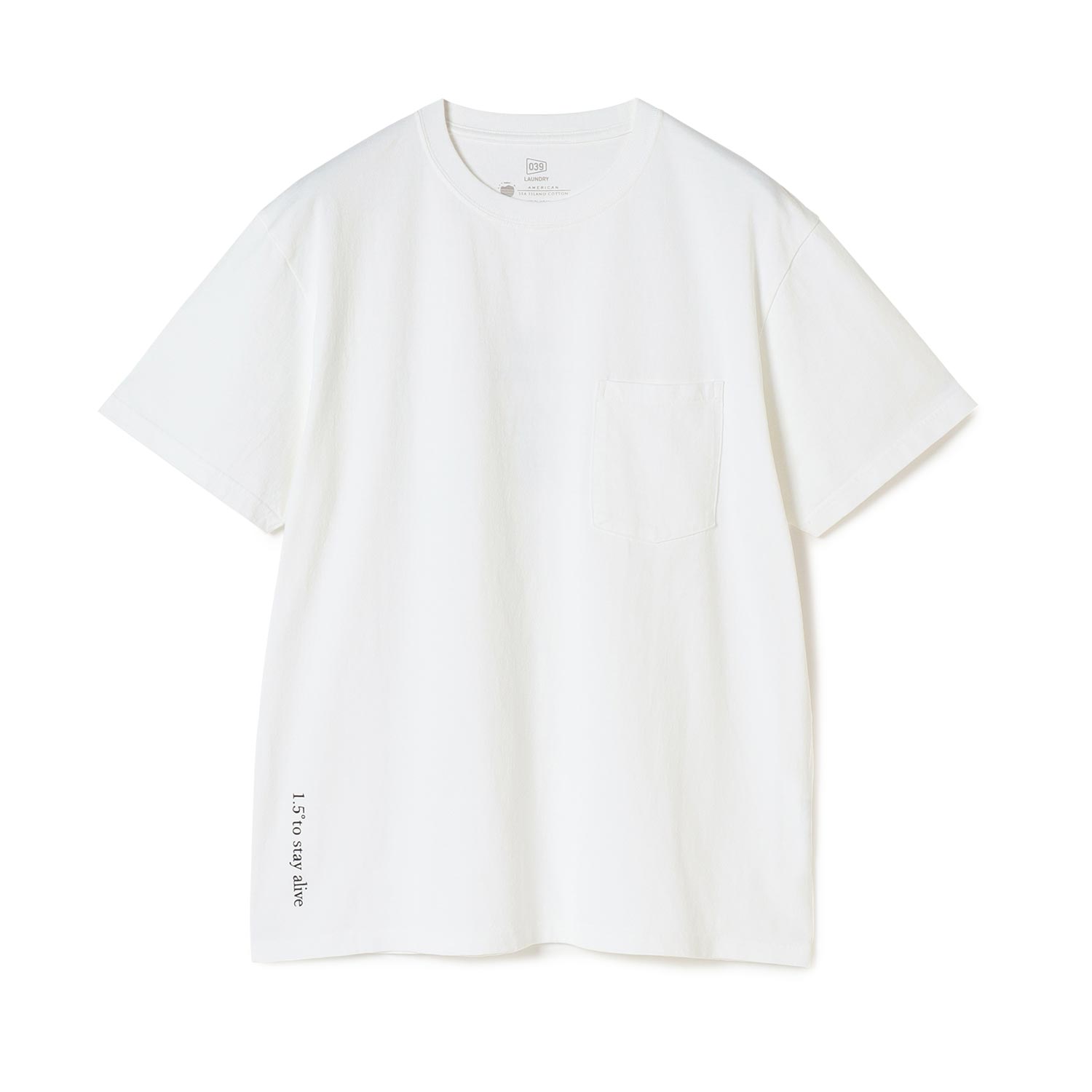 039】 ASIC REGULAR WEIGHT 1.5°to stay alive POCKET T-SHIRT